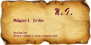 Mágori Irén névjegykártya