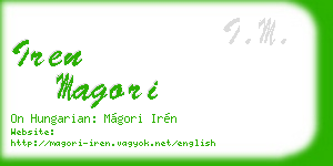 iren magori business card